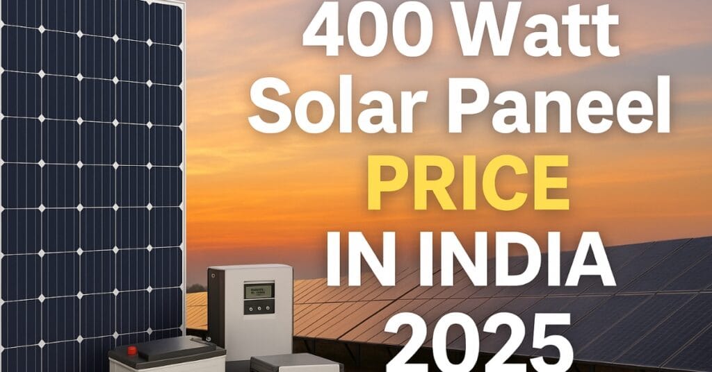 400 watt solar panel price in India 2025