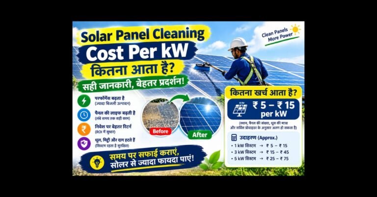 Solar Panel Cleaning Cost per kW