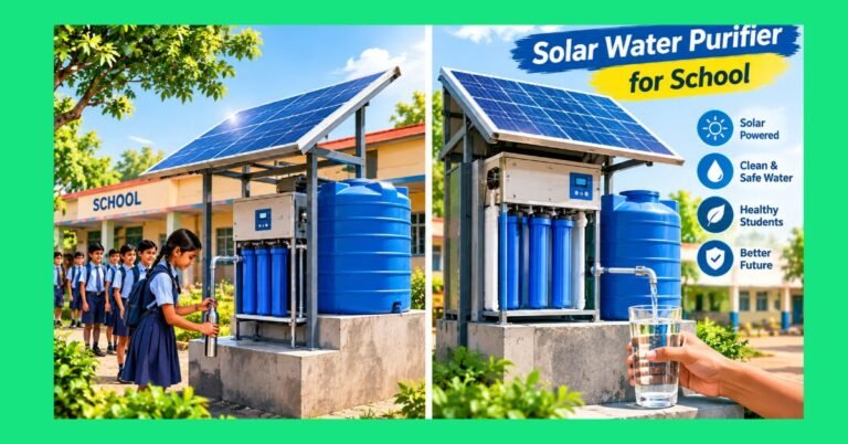 Solar water purifier for school