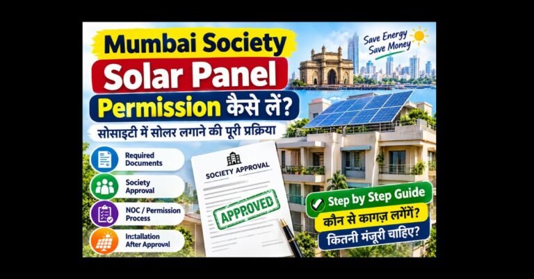 mumbai society solar panel permission