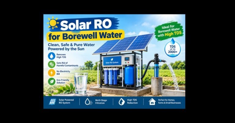 solar RO for borewell water