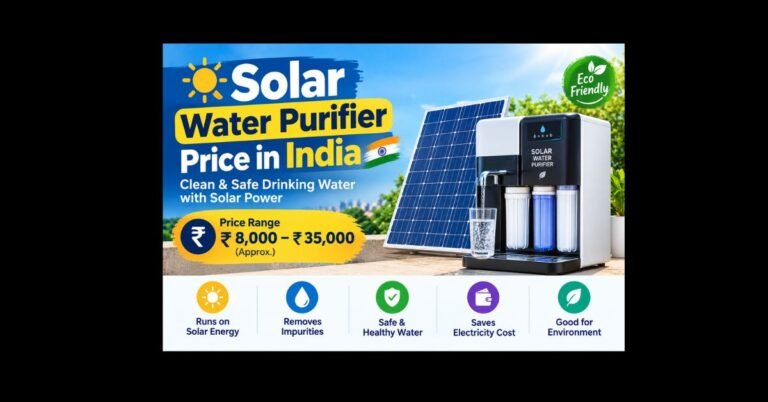 solar water purifier price India