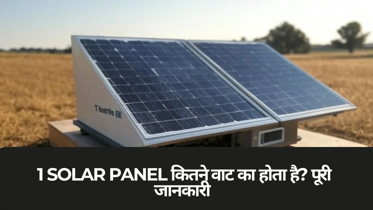 1 Solar panel कितने वाट का होता है